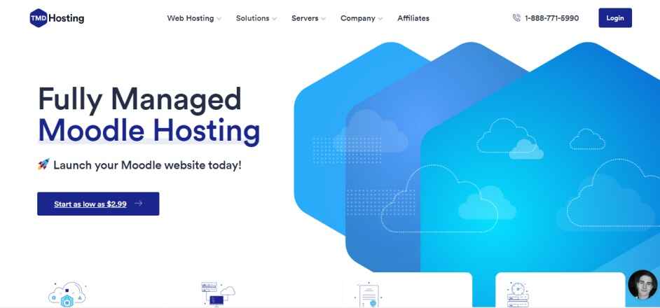 TMD Moodle hosting screenshot