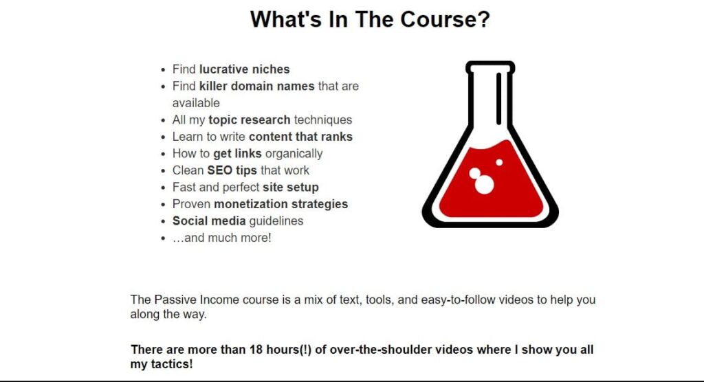 Passive income Course Content