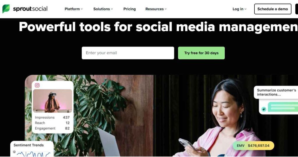 sprout social Screenshot