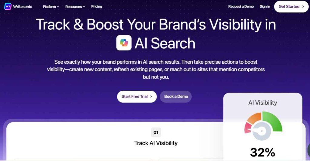 Writesonic AI Screen shot